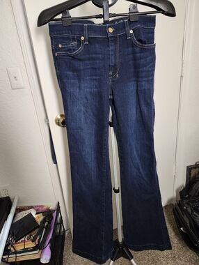 7 For All Mankind Dark Blue Trouser